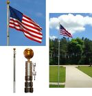 9429 Best Choice Telescopic Flagpole American Flag Gold Ball Included Portable Extendable Pole 713390419429