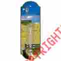 98229 Springfield 17 Vertical Metal Tube Thermometer Black Yellow Labradors On A Farm