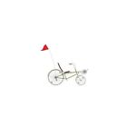 999981360558 Flagline Bike Whiprod Pole White Fiberglass