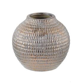 A And B Home 805845020790 A&b Tribal Chic 8-inch Large Ceramic Pot Beige
