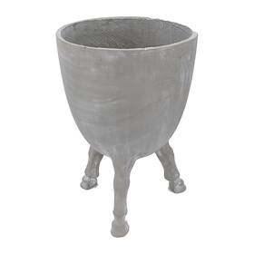 A&b Home 805845600237 Cement Tripod Planter - 16 Inch Dia. X 22 H Gray