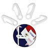 A.flagpole.clip.nylon.4pc Anley Pcs Heavy Duty Flagpole Snap Hook Clips 696569661198