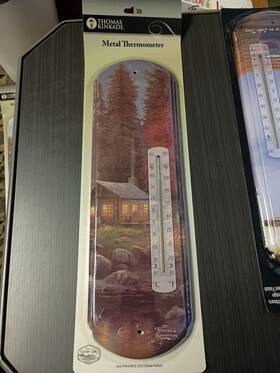55025 A&m Wholesale - Thermometer Thomas Kinkade Away From It All