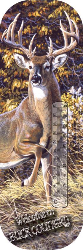 A&m Wholesale 821472400132 40013 - Thermometer Welcome To Buck Country