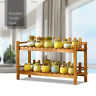 A01a6a052a2 Monibloom Wood Tiers Flower Plant Stand Rack Fence 840256403411