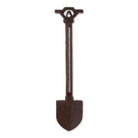 Accent Plus 849179062897 Beautiful Stylish Brown Ornate Garden Shovel Cast Iron Thermometer D