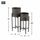 4506327 Accent Plus Deco Waves Bucket Plant Stand Set
