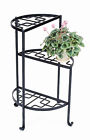 Achla Black Flower Pot Display Stand 3 Tier Wrought Iron Plant Patio Furniture 739027629207
