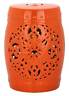 Acs4527d Safavieh Furniture Flora Garden Stool In Orange Id 683726318071