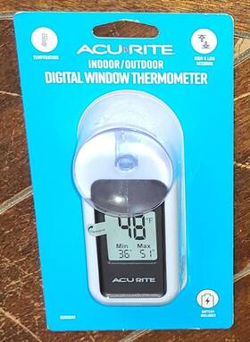 00306dia3 Acu-rite Indoor/outdoor Temperature Digital Window Thermometer #00306dia3