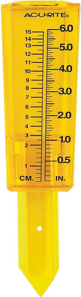 00840a1 Acurite Rain Gauge Medium Yellow