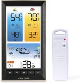01201m Acurite Home Weather Station With Vertical Full-color Full Color Black