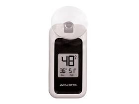 306dia3 Acurite White Digital Window Thermometer With Suction Cup Plastic