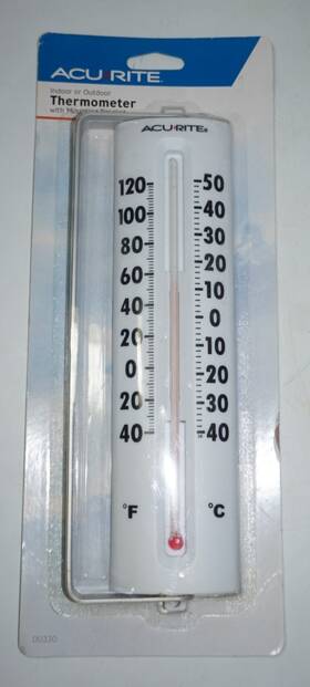 Acurite 3217 Acu Rite Indoor Outdoor Wall Mount Swivel Window Thermometer Large Print Basic