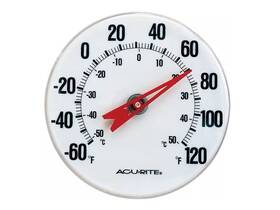 346gwdi Acurite White 5 Inch Indoor/outdoor Thermometer Plastic Material