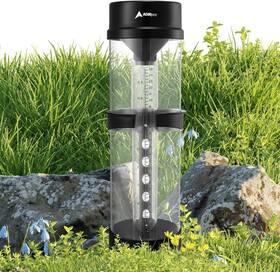 500-01-blk-n Adirpro Outdoor Rain Guage Instrument Weatherproof And Break Proof - Large &