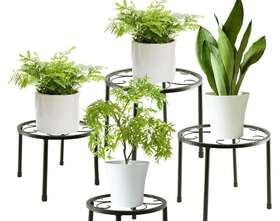 Ailibre 719196119686 4-pack Metal Plant Stand For Outdoor Indoor Plants