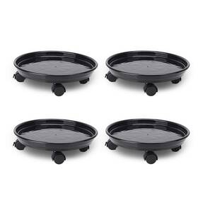 Aligeneral 024589922713 4 Pack Of Plant Stand With Universal Wheels Pallet Dolly Caddy