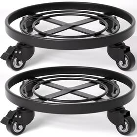 Amagabeli Garden & Home 897105984245 Plant Caddy With Wheels Heavy Duty 14 Inch 2 Pack Rolling Stand Dolly