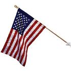 Amedricanflagkit2090 American Flag Kit 2.5 By 4 Foot Nylon 5 Wooden 2 Piece Pole 611989272090
