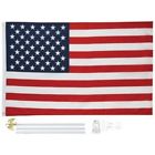 American 5 X 3 United States Flag And Pole Kit With Brackets 024409972034