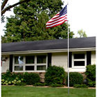 American Flag Pole Kit Set Aluminum Steel Outdoor Usa Display Large Red White 791756200942