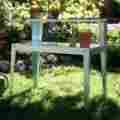 Amgpb99981 Unbranded Galvanized Steel Potting Bench Garden Workstation Rack Table