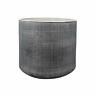 Amze19-02b Amazon Brand Rustic Textured Stoneware Indoor Planter Pot Dark Grey