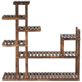 Ck34-gt38 Angeles Home Plant Stand 47.5 Inch X 10 Wood Indoor/outdoor 7-tiered