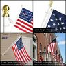 Anley.flagpole.tangelfree.white.fba Anley Feet Flagpole Aluminum Spinning Wall Mount Flag Pole Heavy