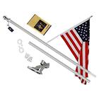 Aone-fp1tf-5s Tangle Free Spinning Flagpole Deluxe Aluminum American Us 738447280203