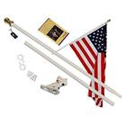 Aone-fpd-6w Tangle Free Spinning Flag Pole Deluxe Aluminum American 723172937348