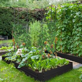 Aosom Llc 196393049273 Outsunny Raised Garden Bed Galvanized Elevated Planter Box