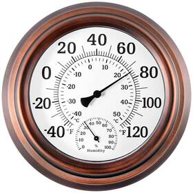 Aowutus B08sblc723 Outdoor Thermometer Hygrometer 8ftft Wireless Indoor Wall Room