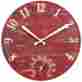 Ar02426add Acurite Red Barn Wood Clock Outdoor Indoor Room Patio Garden Decor Durable Thermometer