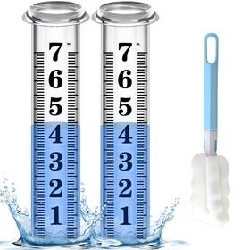 20240621dsz2 Asenron Rain Gauge Replacement Tube Accurate 2pcs Plastic B