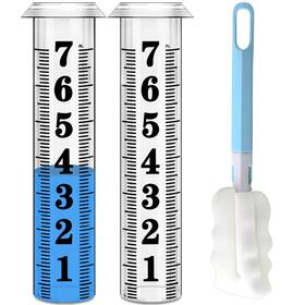 20240911-8 Asenron Rain Gauge Replacement Tube Accurate 2pcs Plastic