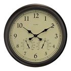 B002gu623g Acurite Patina Wall Clock With Thermometer And Hygr