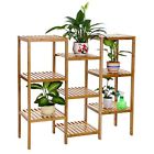B01g6qz7ko Songmics Shelf Flower Pots Holder Bamboo Customizable Plant 689816962933