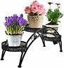 B01hzbcdaq Dazone Wrought Iron Pot Plant Stand For Three Plants Indoor