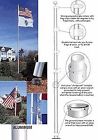 B14c370c Top Flite Topflight Telescoping Flagpole Silver 4894425993865