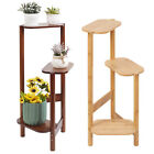 Jkejd259a Bamboo Plate Wood Plant Stand For Indoor Flower Vase Holder Patio Balcony