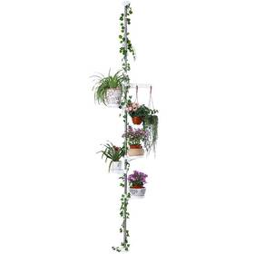 Baoyouni 953925213397 5-tier Tension Rod Plant Holder Pole Flower Display Stand Rack Stainless Ste