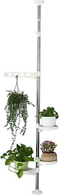 Baoyouni Indoor Plant Pole Stand Tension Rod Hanger Window Sill Flower Display R