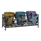 63317 Beautiful Stand 10 Planter Colors Brand " Metal Vintage