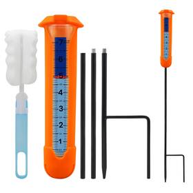 Beofinest Beo-ra-01 Upgraded Rain Gauge Outdoor Freeze Proof With Silicone Orange