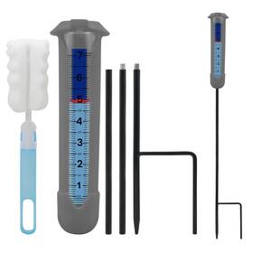 Beo-ra-02 Beofinest Upgraded Rain Gauge Outdoor Freeze Proof With Silicone Cover Gray