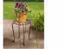 31462564342 Better Homes And Gardens 15 Iron Scroll Plant Stand Black New