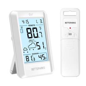 2azug-bj601 Bettsparks Indoor Outdoor Thermometer Wireless Remote Temperature And Humidity Monitor Inch