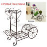 Bhd9691234 Tier Metal Shelves Flower Pot Plant Stand Display 8030969503313